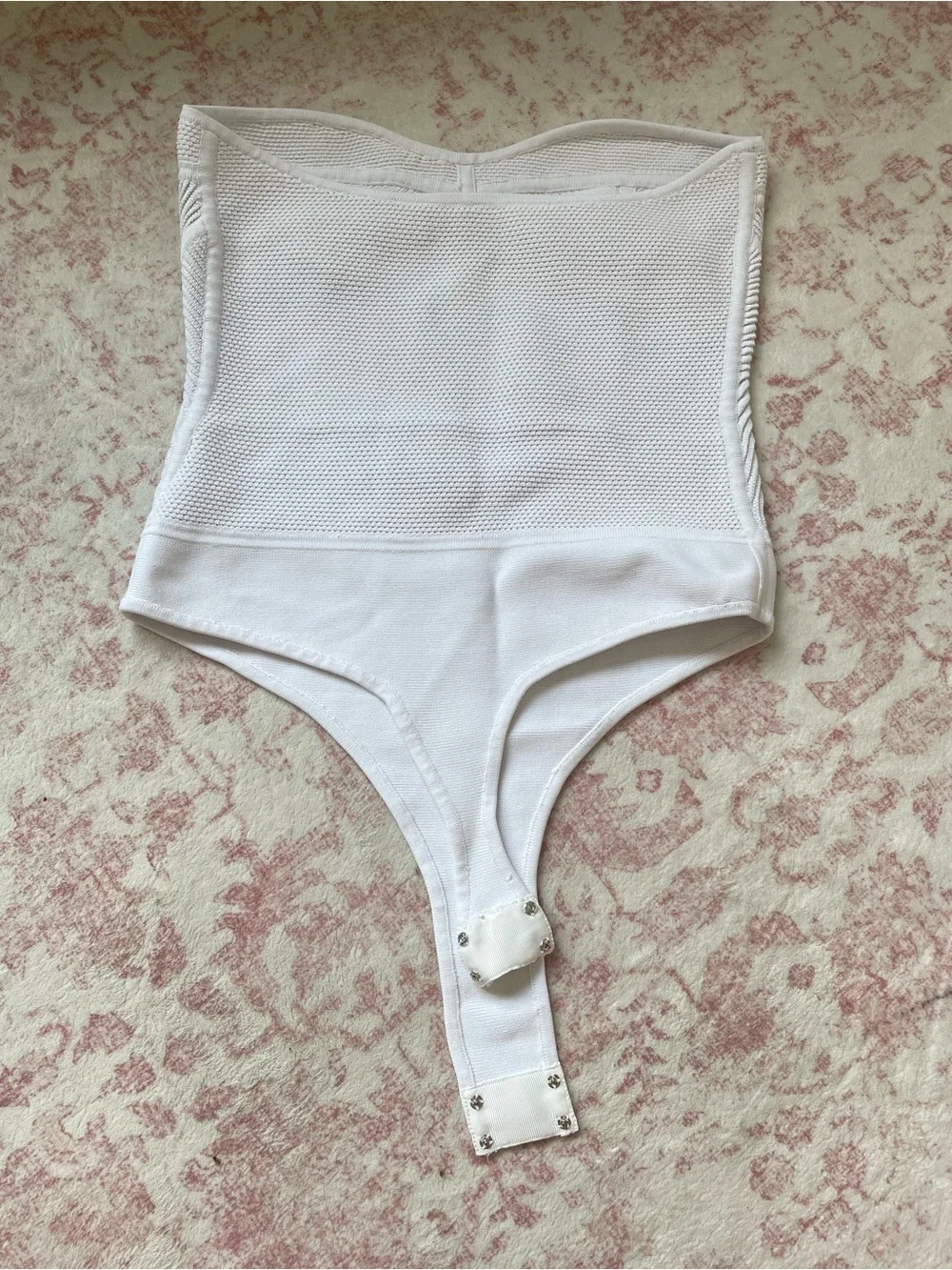 Retrofete White Strapless Bustier Corset Top